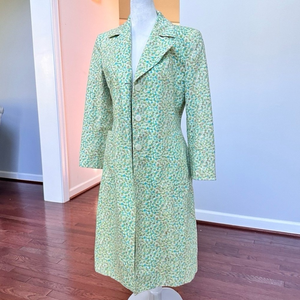 Vintage Y2K 2000s Express Cotton Peacoat Jacket Light Green Size Small